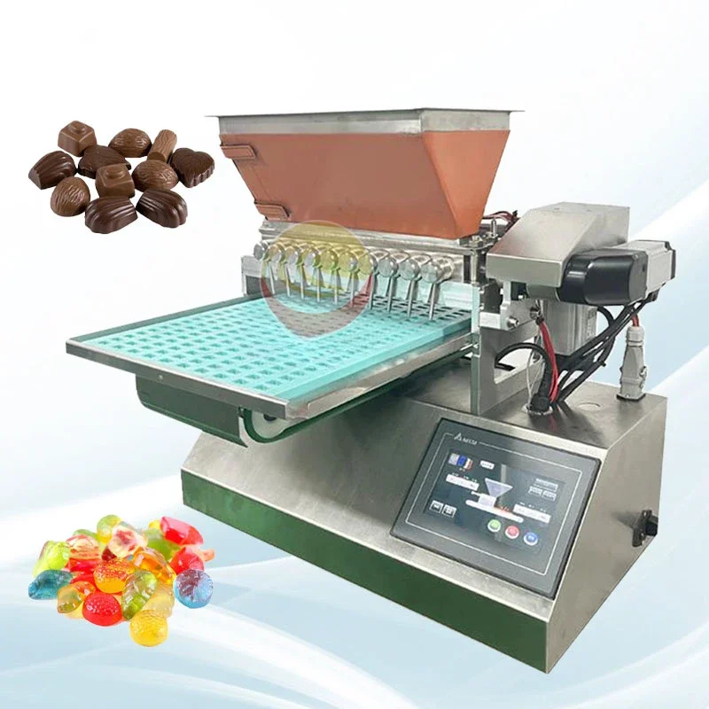 Chocolate Pour Desktop Vitamin Gummy Machine  Production  Bonbons Candy positor for Sale