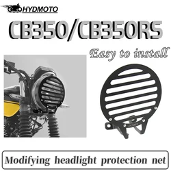 For HONDA CB350 CB350RS  2021-2023 Headlight cover Grill Cover Black  Modification accessories