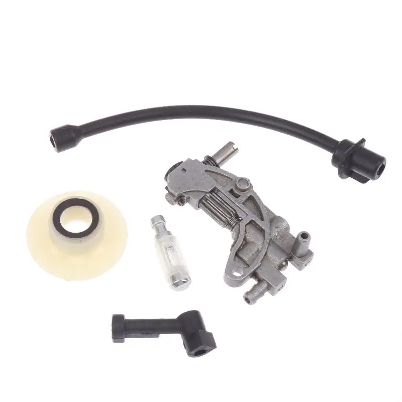 5pc Oil Pump Filter Pipe Hose Line Oil Nozzle Turbine Kit For 4500 5200 5800 45CC 52CC 58CC  Chainsaw Spare Parts