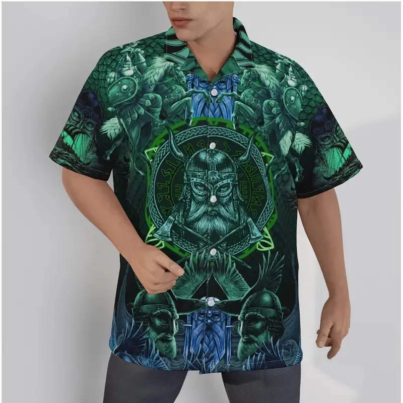 2025-yiyi-men's-hawaiian-shirt-cool-tigers-print-chinese-style-creative-beach-short-sleeve-summer-casual-button-up-patchwork-shi