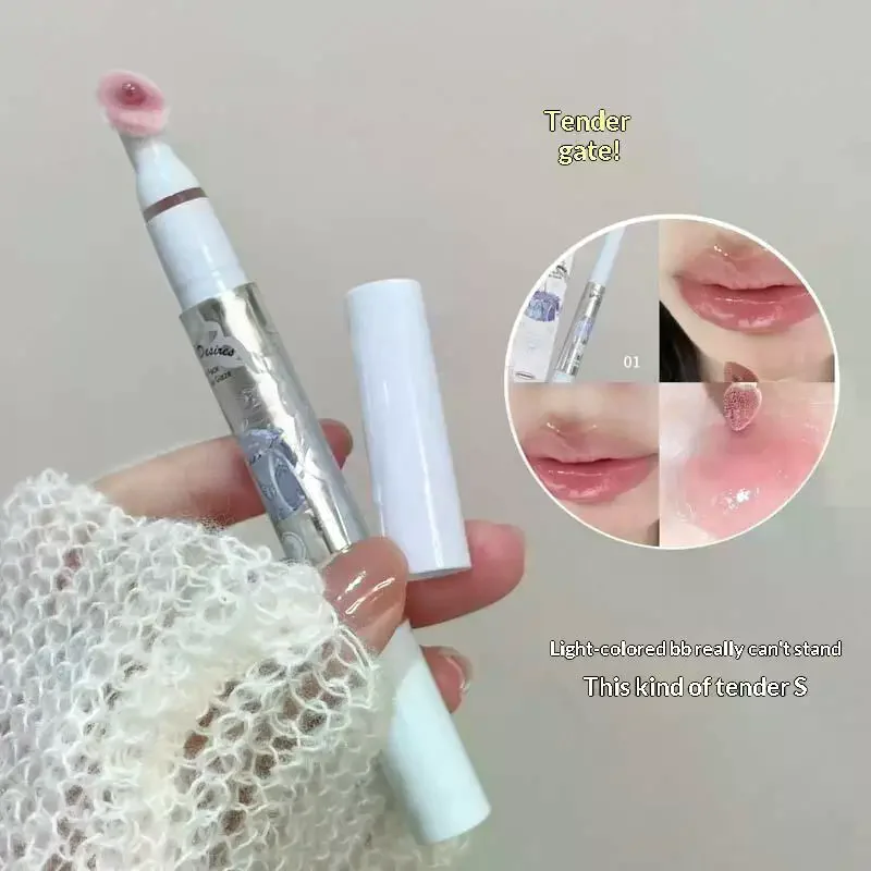 ลิปกลอส HERORANGE หัวฟองน้ำแบบแบน ให้ความชุ่มชื้น ติดทนนาน กันน้ำ ช่วยให้ริมฝีปากดูอวบอิ่ม ไม่ติดแก้ว