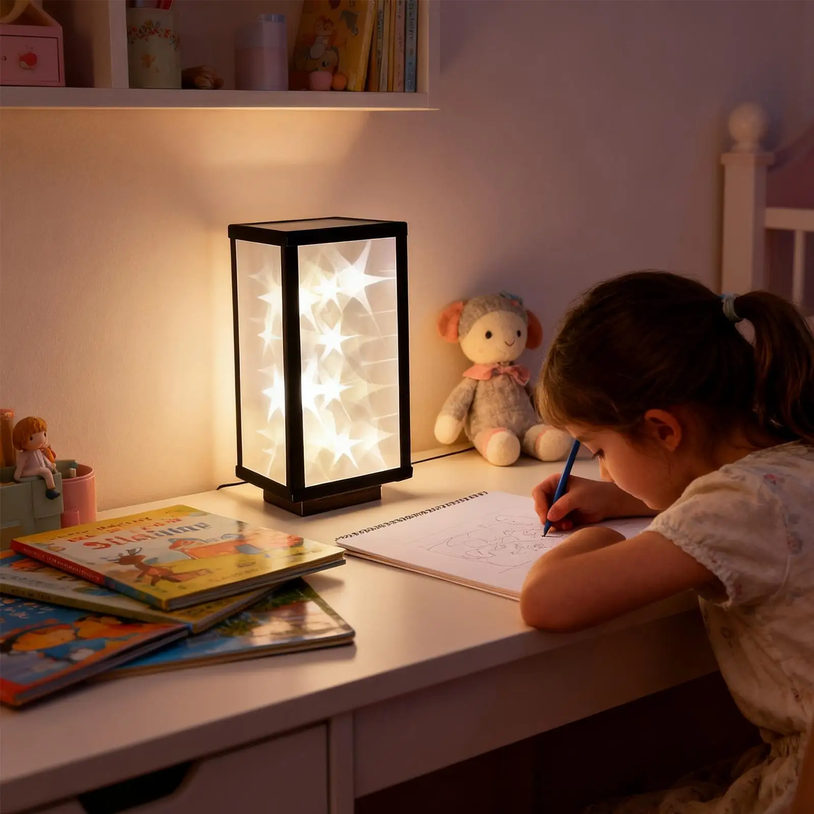 Zestaw do tworzenia lampki nocnej, rękodzieło, lampka nocna w kształcie gwiazdy, materiały do rękodzieła, artykuły do rękodzieła, lampki nocne dla małych dziewczynek i dzieci.