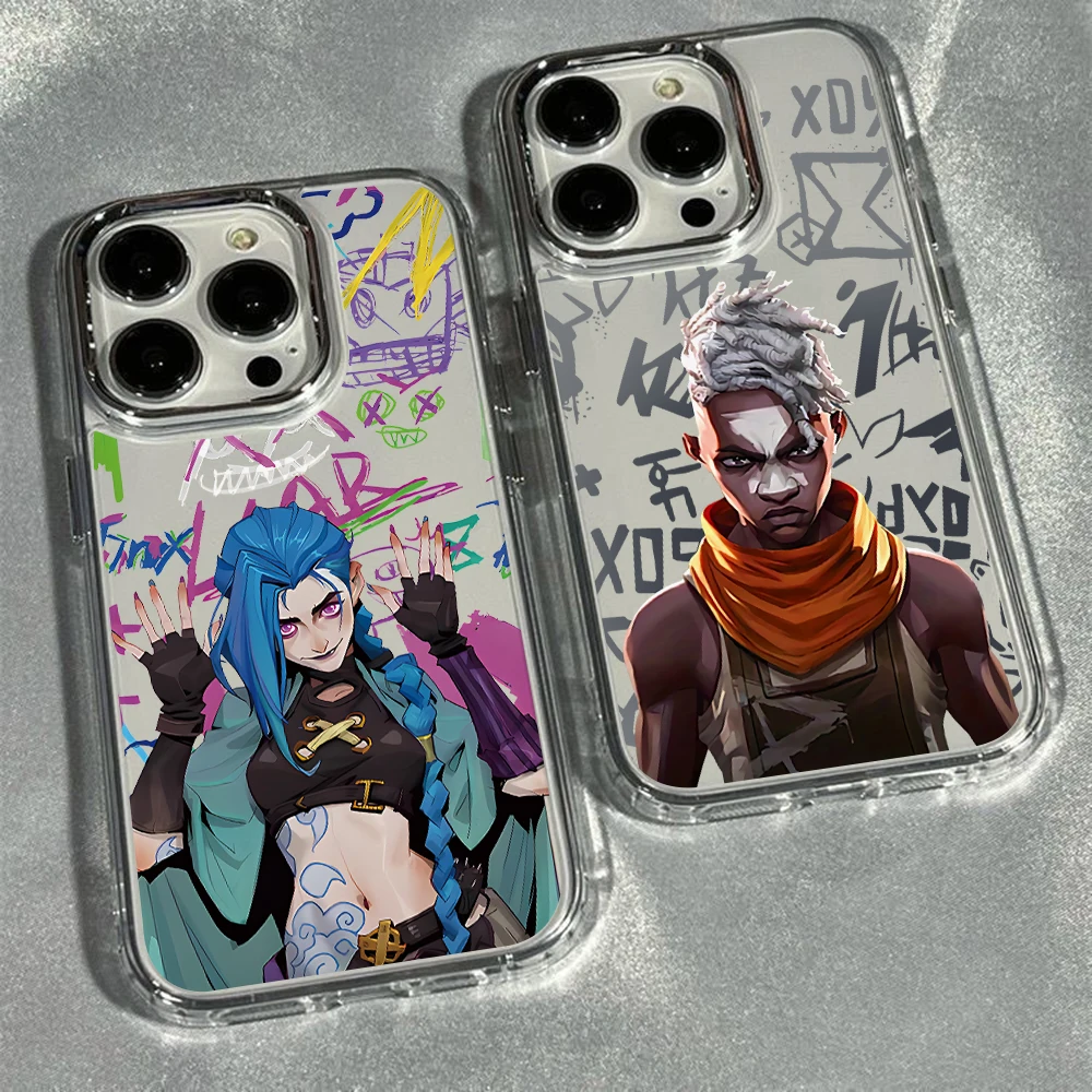 Game J-Jinx E-Ekkoes Phone Case for Samsung Galaxy A57 A56 A55 A54 A52 A37 A36 A26 A17 A16 A07 A06 4G 5G Luxury Clear Cover