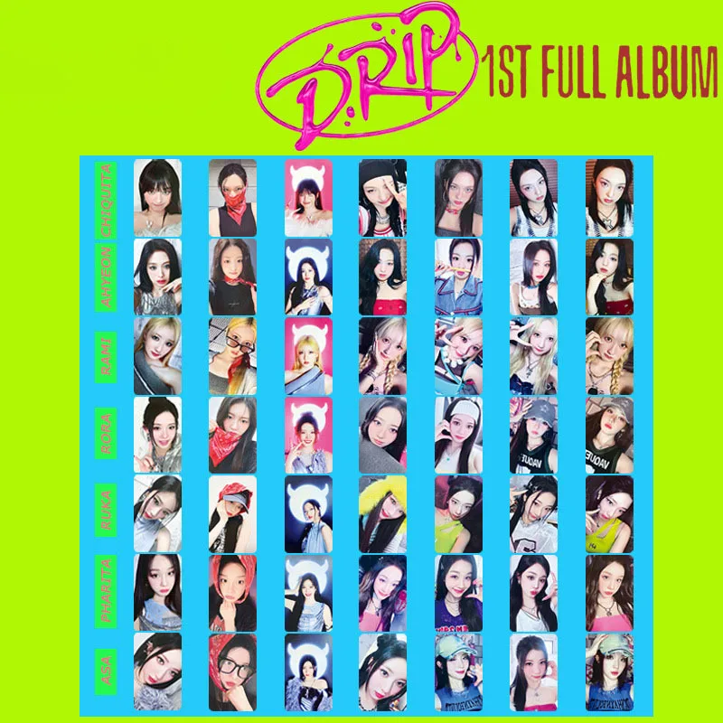 7pcs/set BABYMONSTER Album LOMO Card DRIP Collectible Card RUKA RORA ASA HARAM AHYEON Postcard Photo Card Girls Collectible Gift