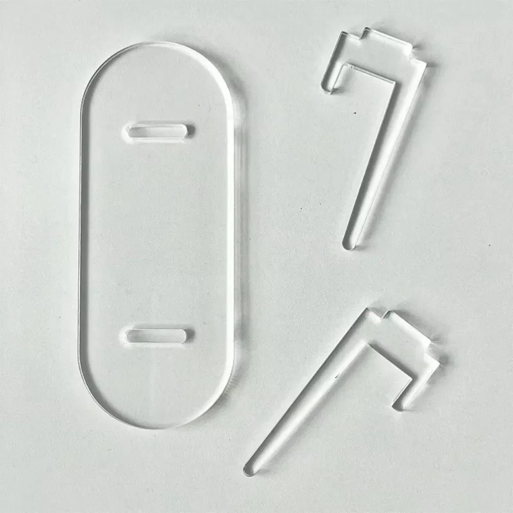 1pc Acrylic Clear Stand Acrylic Easel Display Stand Multi-functional Display Stand For Plate Cards