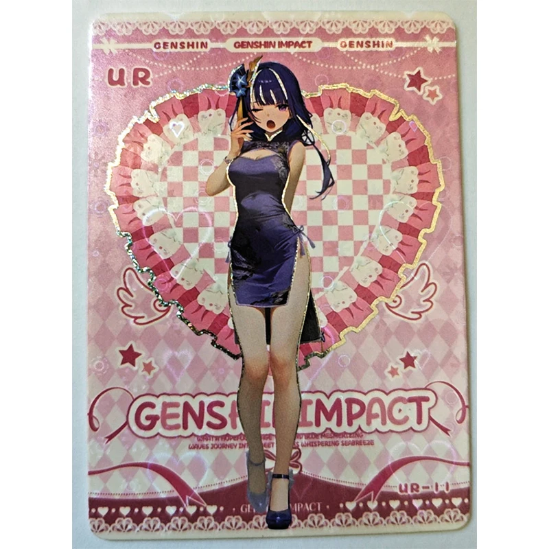 Anime Goddess Story UR Series Collection Cards Raiden Shogun Yae Miko Yor Forger Rem Christmas Birthday Gifts Children's Toys