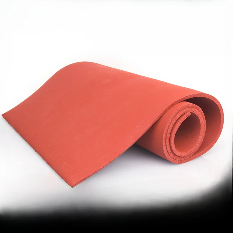 500mm long * 500mm wide Silicone foam board High temperature resistant sealing pad Printed board Red foam pad Sponge board