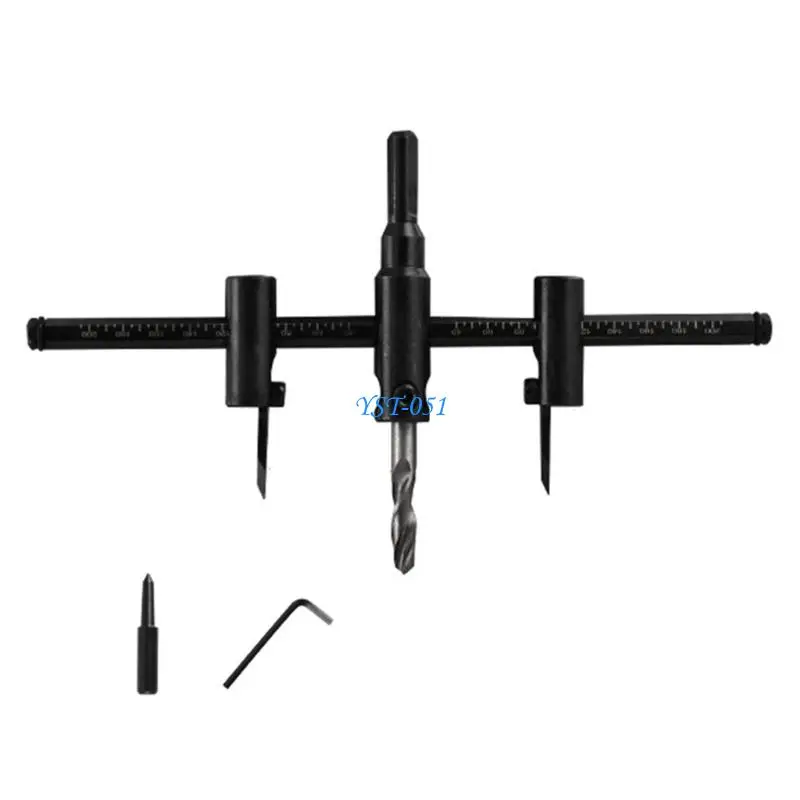 

E15A Construction Manual Hole Cutter Set Adjustable 30mm-300mm Manganese Steel Blade