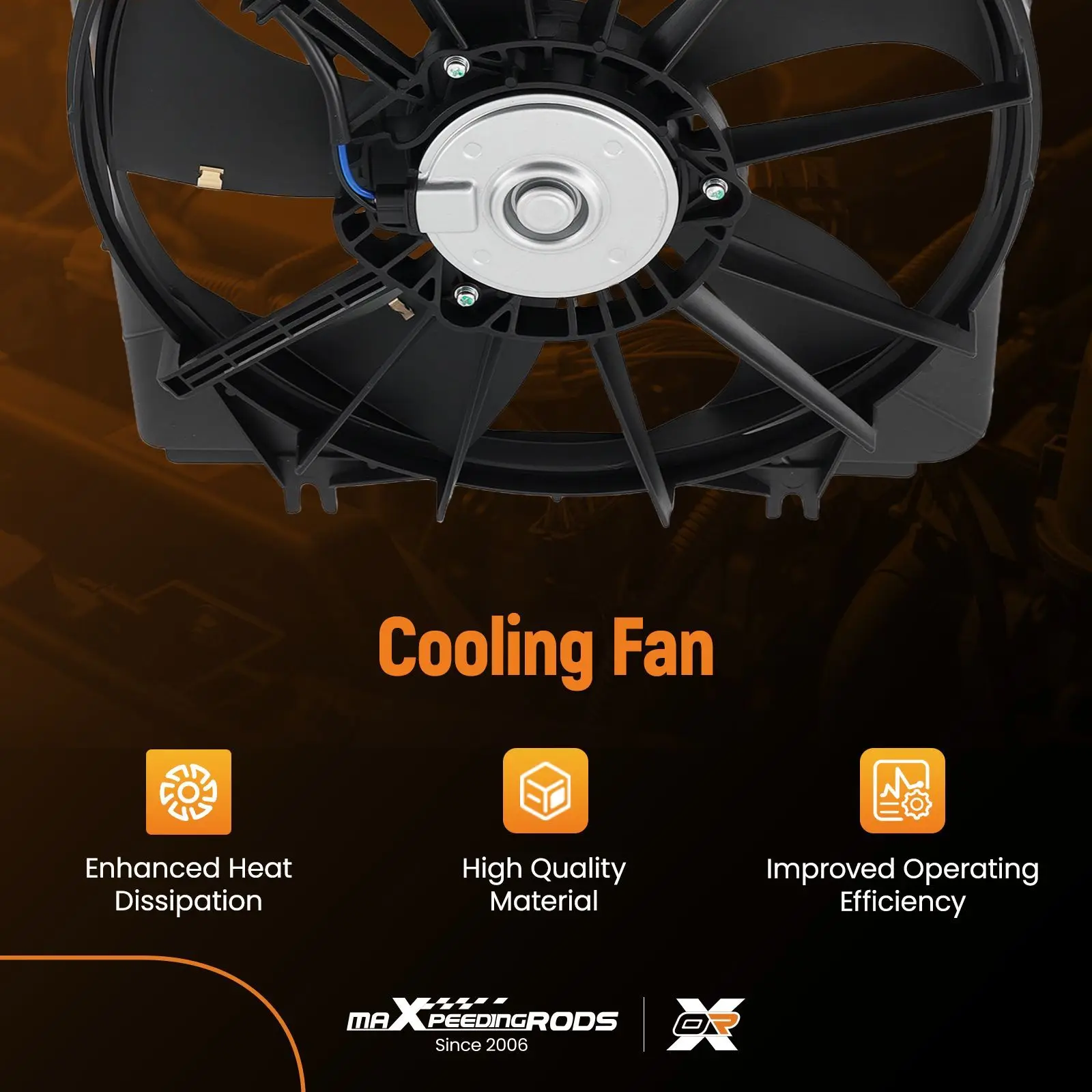 

LH Radiator Cooling Fan Assembly for Honda CR-V 1.5L/2.4L 2017-2022 601550