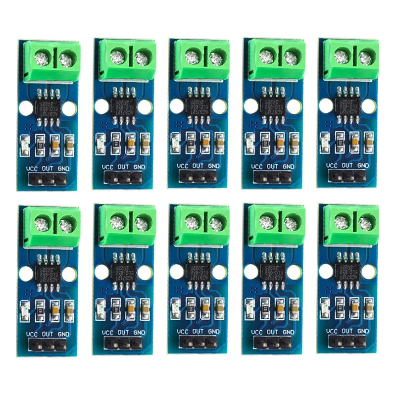 A22I 10PCS 5A Range Current Sensor ACS712 Module AC/DC Power Sensor Board (5A)