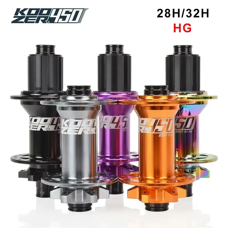 Koozer 450 28H 32 отверстия Boost HG 8 9 10 11s 12s CR-MO Стальная ось 5x141 QR 15x110 12x148 мм THRU Запчасти для велосипеда 120HD Ступицы для велосипеда MTB