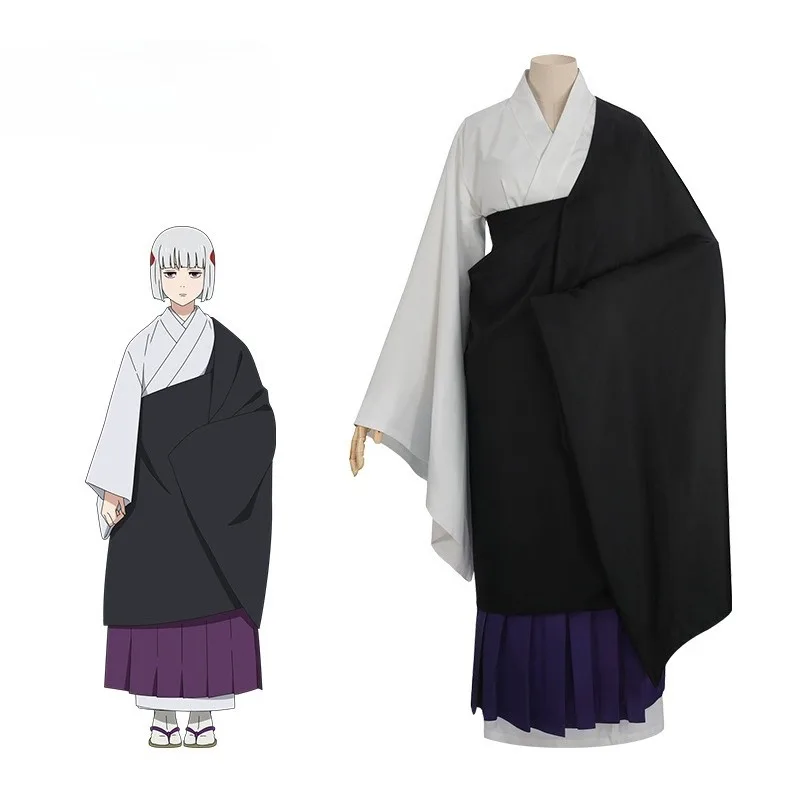 

Аниме Uraume, карнавальный костюм, японское кимоно, накидка, одежда монаха, юбка, традиционный праздничный наряд для вечеринки на Хэллоуин для взрослых