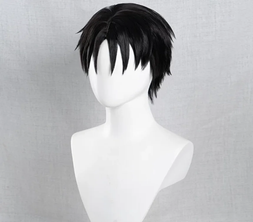 

Men Anime Fullmetal Alchemist Cosplay Roy Mustang Short Black Heat Resistant Synthetic Hair Wig