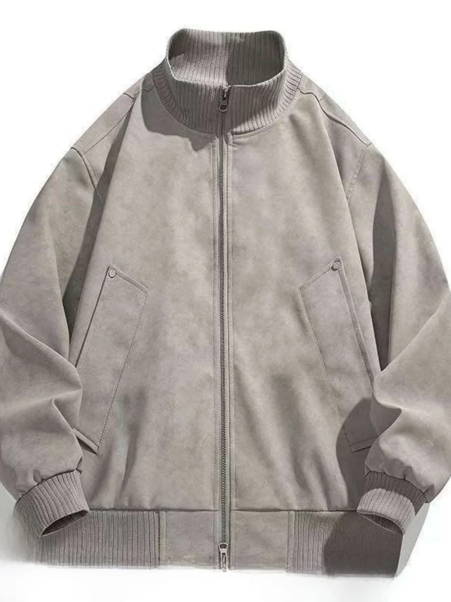 

Loose Men's Jaet Spring Autumn High Street Hong Kong Sle Korean Version Faionable Casual Coat with Multiple kets