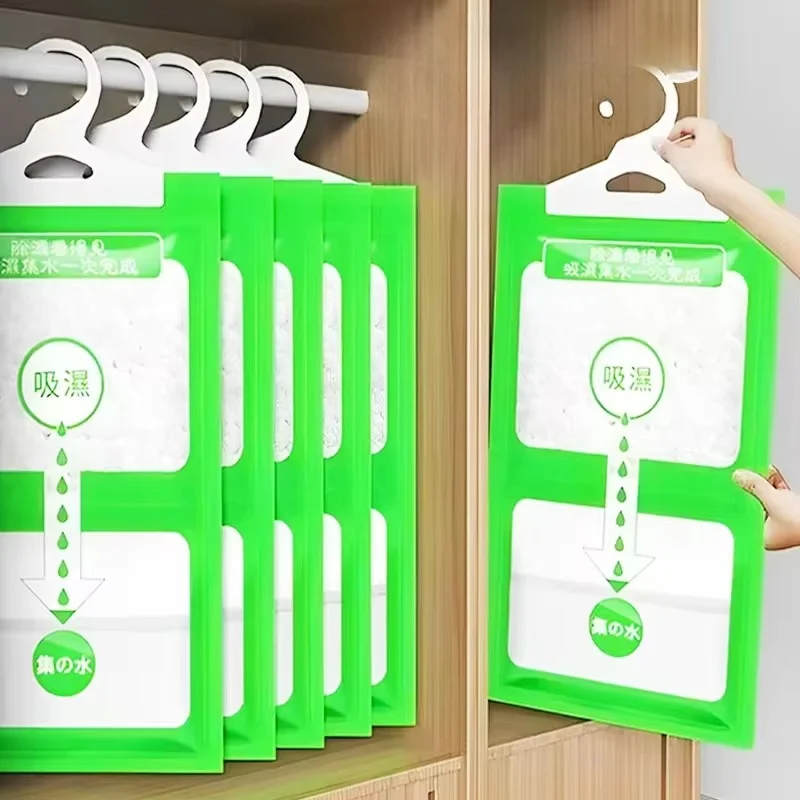 Hanging Moisture Absorber Bags Moldproof Wardrobe Dehumidifier Antihumidity Dry Bag for Closet Indoor Home Desiccant Pack