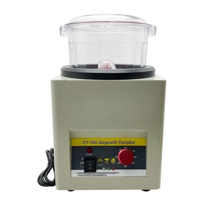 KT185 magnetic machine polishing machine, deburring and flash removal, positive and reverse rotation, automatic jewelry