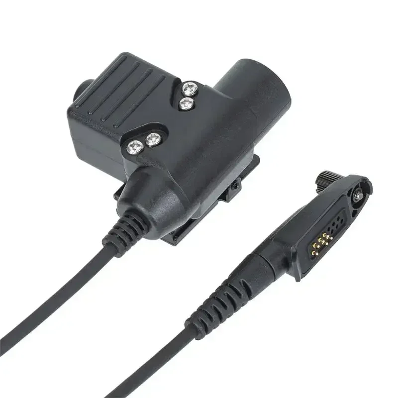 Adaptador de auriculares tácticos de Radio Walkie Talkie U94 PTT para MOTOROLA GP-328 PLUS