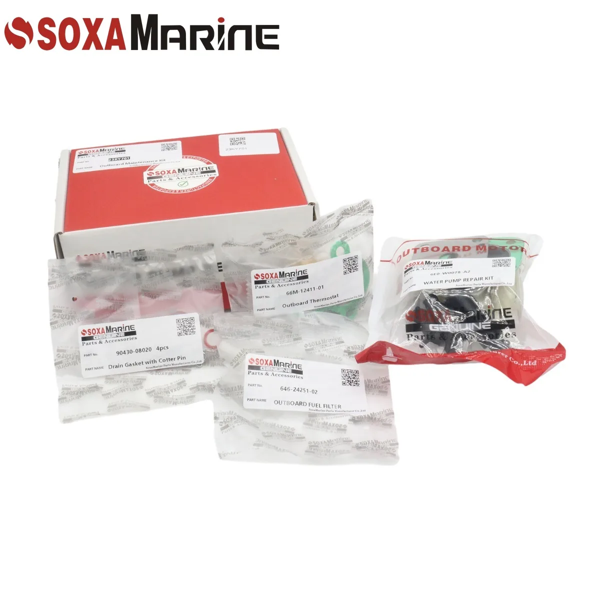 

Fit for Yamaha F4A Maintenance Kit 1998-2009 Marine Outboard Water Pump Rebuild with Thermostat and Fuel Filter