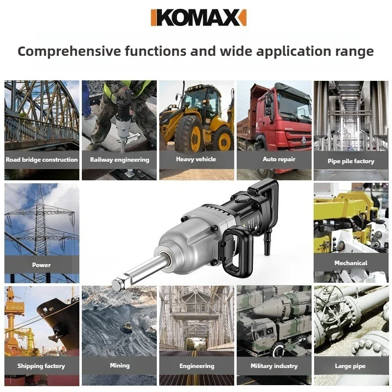 Industrial Grade High Power Impact Wrench Electric Wrench 220V Plug-in High Torque Sleeve Tool Heavy Duty Electric Wind Cannon