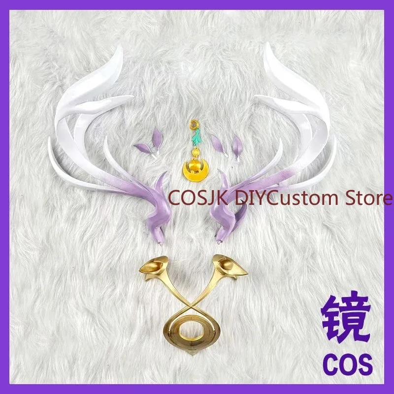 Game Genshin Impact Lauma Cosplay Cartoon Prop Corner Horn Character Restoration Collection Halloween Hair Accessories 23cm view 2