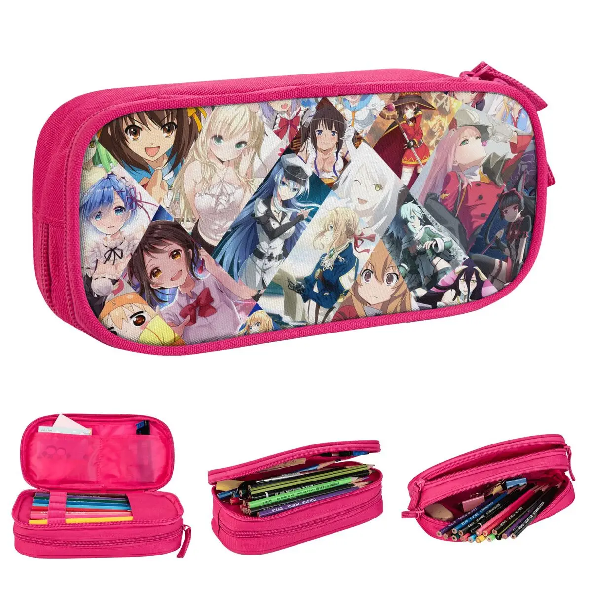Веселый чехол Darling In The Franxx Sweet Girl Пенал Zero Two Miku Ichigo Ikuno Пеналы Держатель для ручек Детские сумки Студенческие канцелярские принадлежности