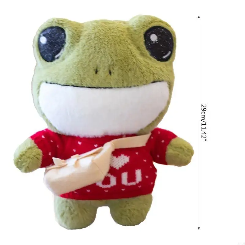 ตุ๊กตาตาใหญ่สำหรับกบสำหรับตุ๊กตาสัตว์ของเล่นเสื้อกันหนาวCrossbodyสัตว์ของเล่นA2UB