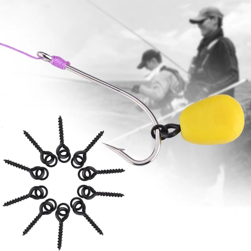 Tornillos cebo carpa con anilla giratoria para Ronnie Rig y Chod - imagen 2