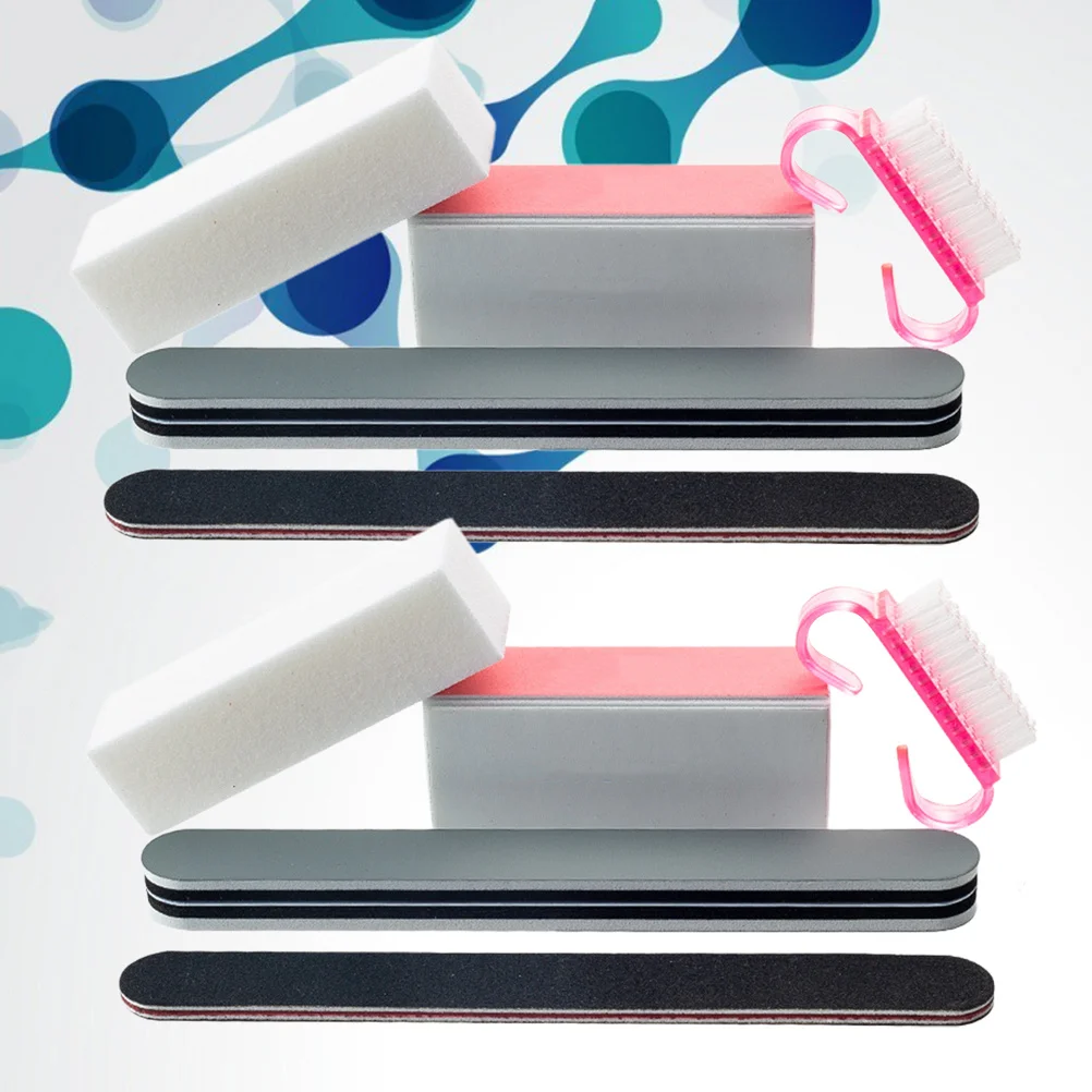 

2 шт. пилочки для ногтей, 5 стилей, шлифовальный стержень, полировальный буфер, круглая палочка для маникюра, педикюра, грубый акрил, натуральные накладные ногти