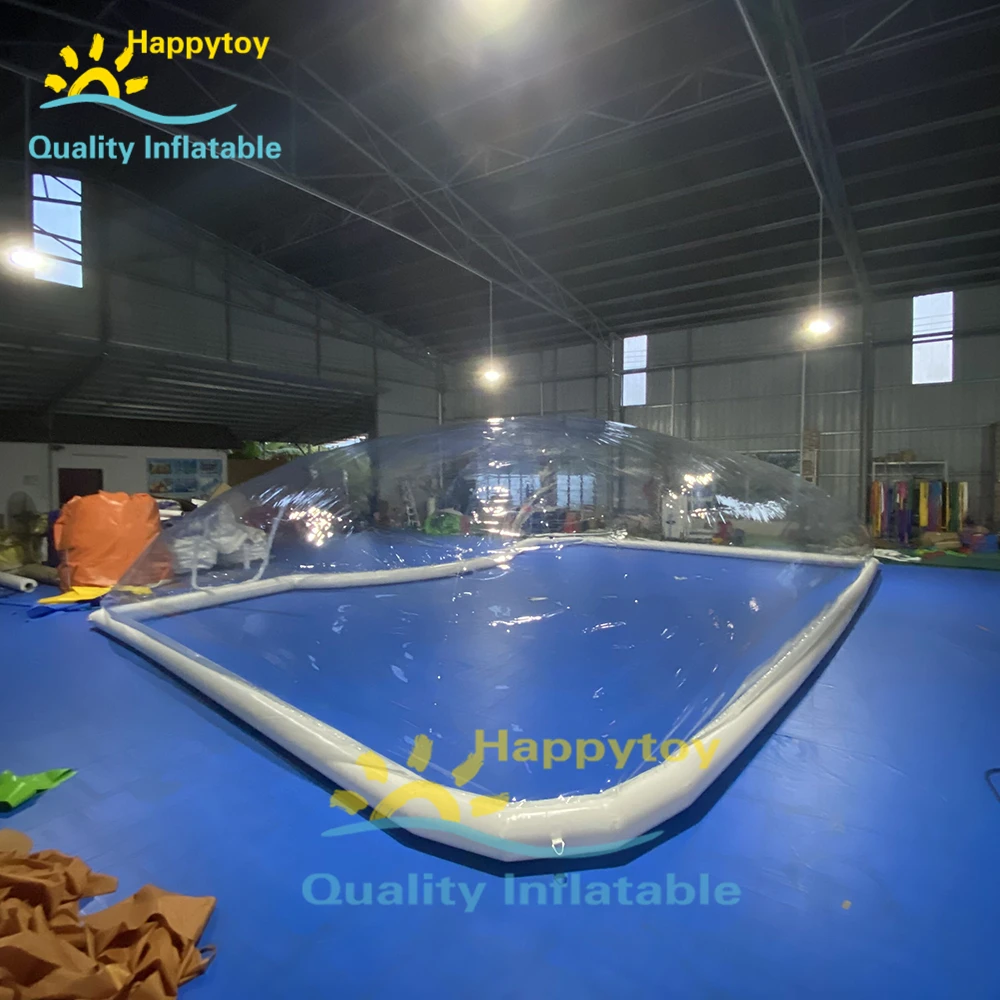 Outdoors Above Ground PVC Inflatable Swimming Pools Tent Inflatable Pool Enclosure