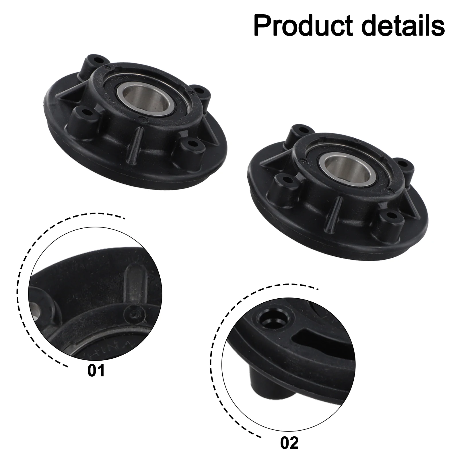2Pcs N329082 NA293294 Bearing Retainer Housing For DCW210 DWE6423 DWE6421 Orbital Sander Replacement Parts Black