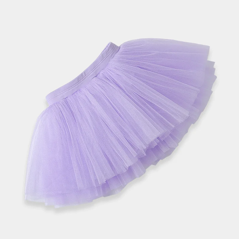 Atacado barato de alta qualidade 4 camadas crianças meninas dança saias tule rosa branco criança ballet tutu saias
