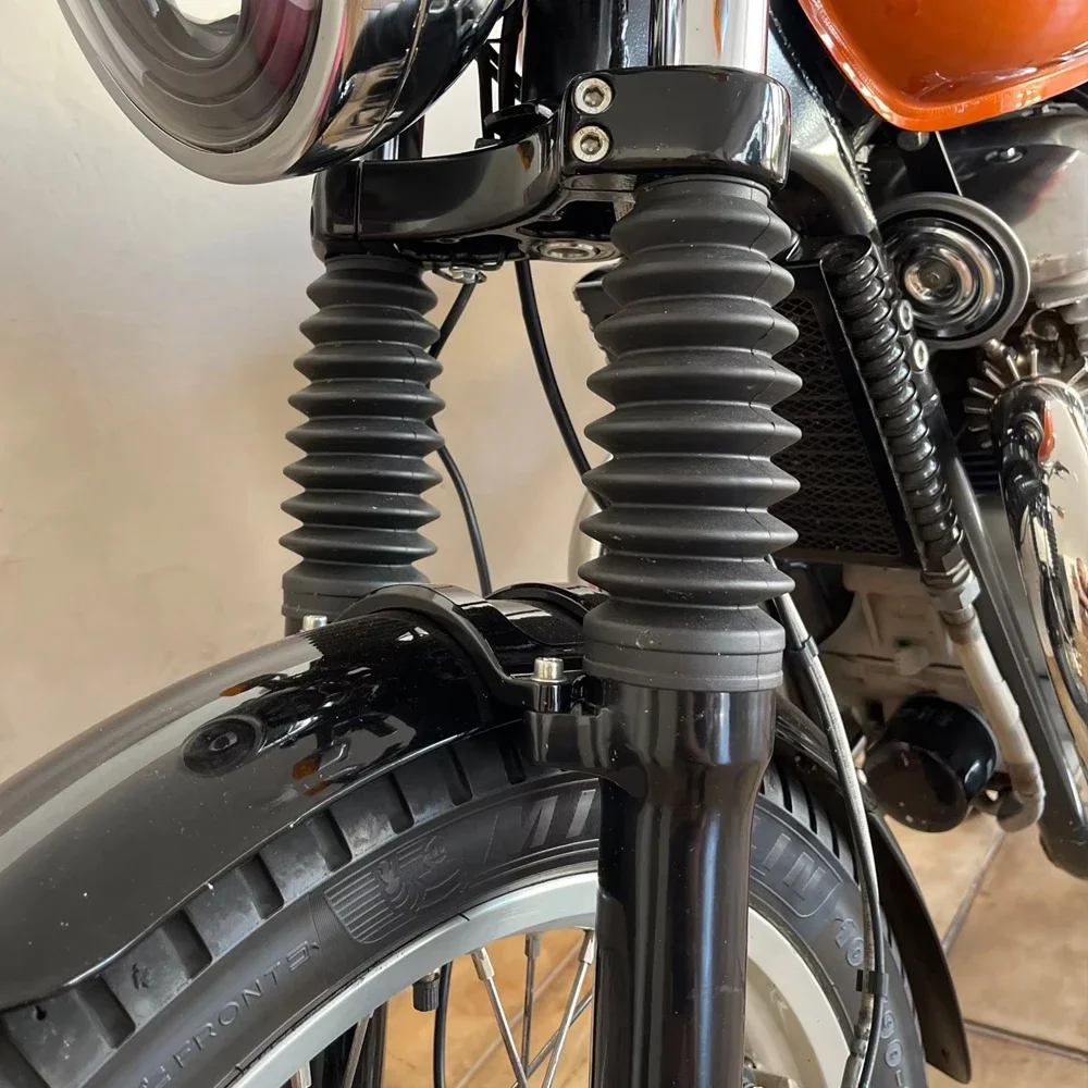 For Royal Enfield Interceptor 650 Front Fork Tube Boot Gaiters Dust Cover Guard Rubber Shock Protector Motorcycle Accessories GT