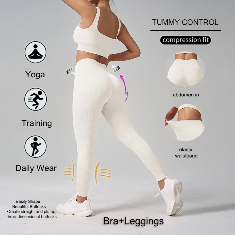 بدلة رياضية نسائية من WAREBALL رياضية بدون أكمام للصالة الرياضية، قميص علوي وسراويل ضيقة للتمرين للنساء للارتداء اليومي #2