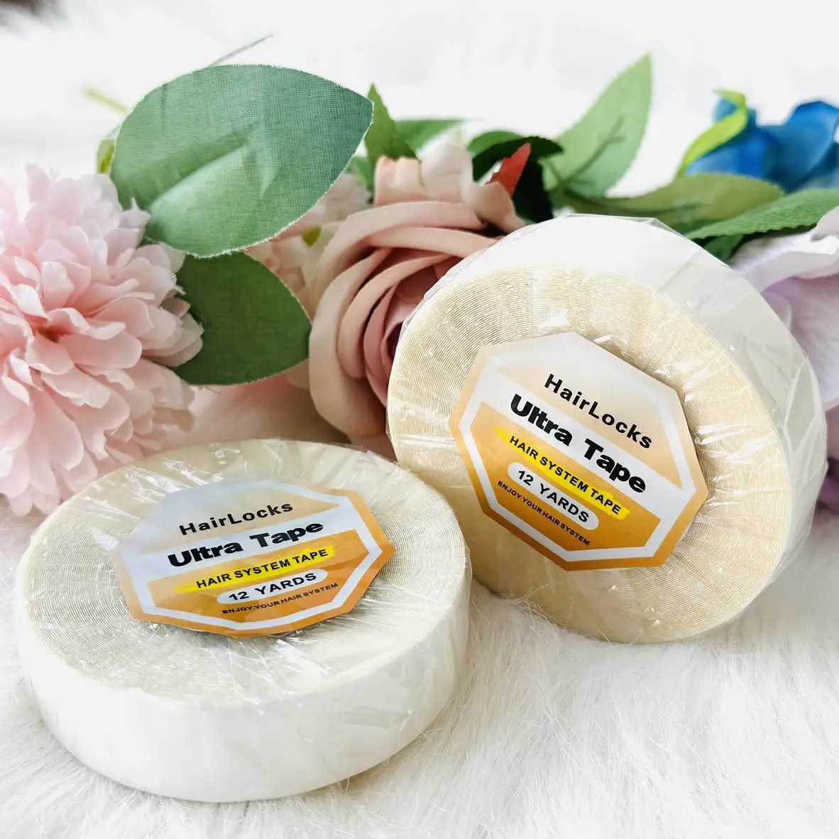 3/12/36 ياردة/لفة نظام الشعر الشريط ل وصلات شعر لا تألق الترابط على الوجهين الدانتيل شعر مستعار أمامي الشريط لاصق استبدال الشريط