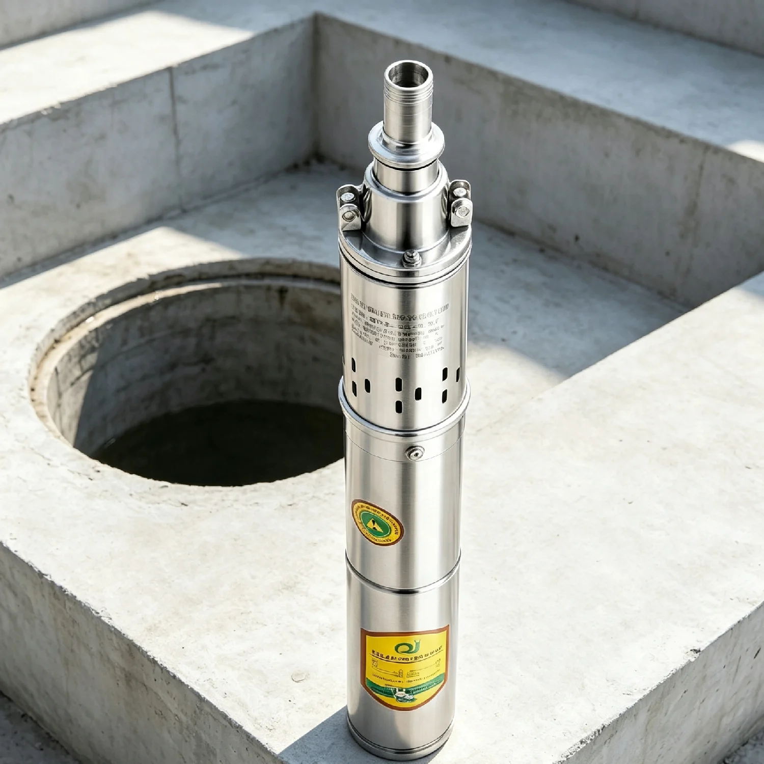 0.5HP Deep Well Pump, DC 24V Deep Well Submersible Pump, Water Pump for Irrigation, Landscaping, Cleaning
