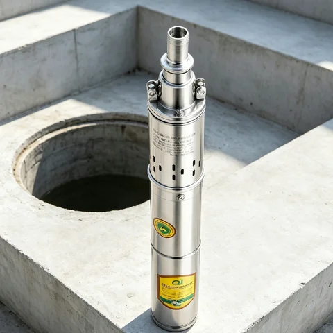 0.5HP Deep Well Pump, DC 24V Deep Well Submersible Pump, Water Pump for Irrigation, Landscaping, Cleaning