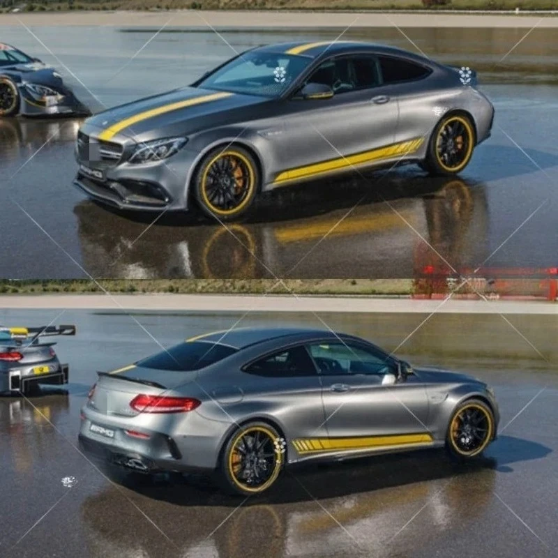 

Виниловая наклейка на автомобиль для Mercedes-Benz C63, декоративная наклейка для кузова, спортивные наклейки, декор