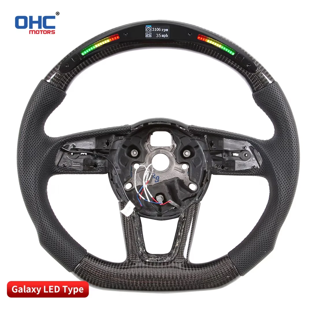 

OHC Motors LED Racing Steering Wheel Compatible for Audi Q3 A5