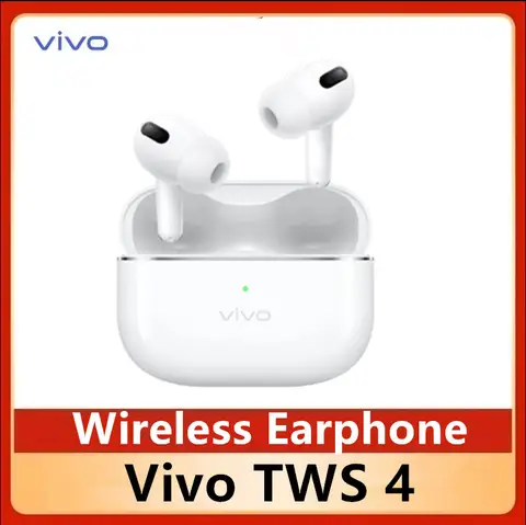 Original Vivo TWS 4 Wireless Earphone 55dB deep sea noise reduction 45h ultra long endurance IP54 Waterproof Bluetooth Headset