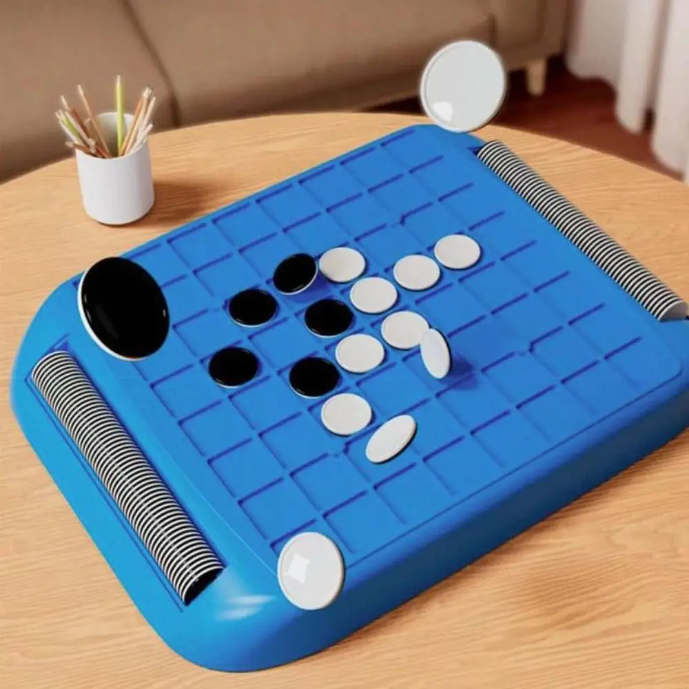 

Tabletop Game Flip Black White Chess Board Touch Flip Parent-Child Interactive Overturn Chess Portable Montessori