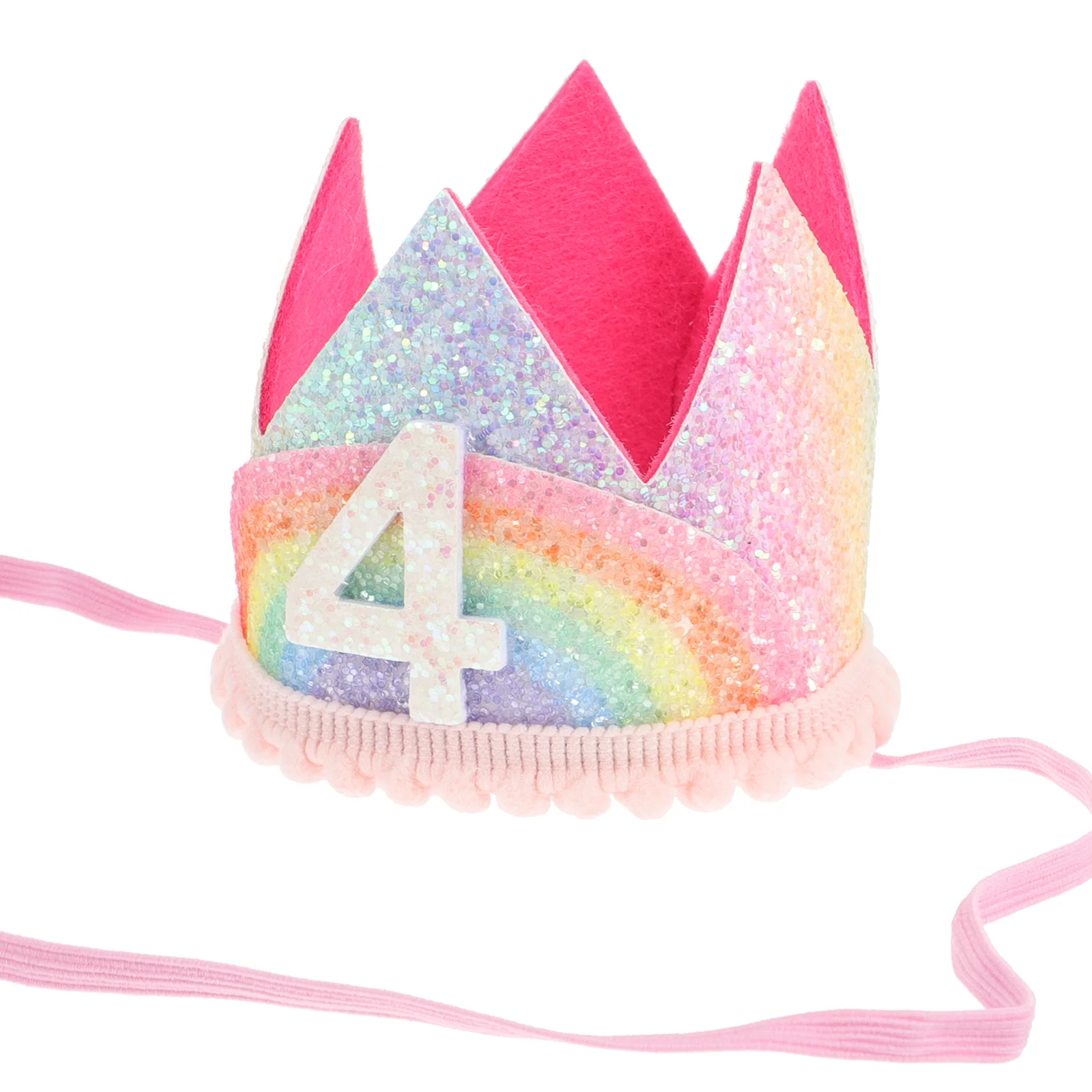 

Baby Birthday Crown Hat Rainbow Number Headband Girls Boys Party Headdress Number Birthday Crown Kids Party Hat