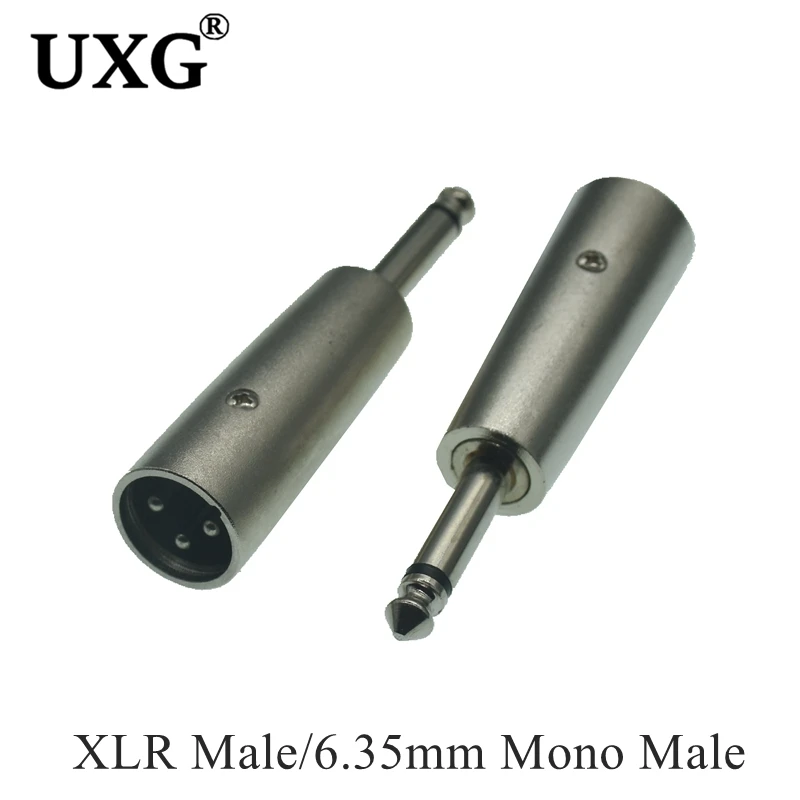 XLR 커넥터 암 잭 및 수 플러그, 스테레오 및 모노, TRS 마이크 어댑터, 3 핀, 1/4 인치, 6.35mm