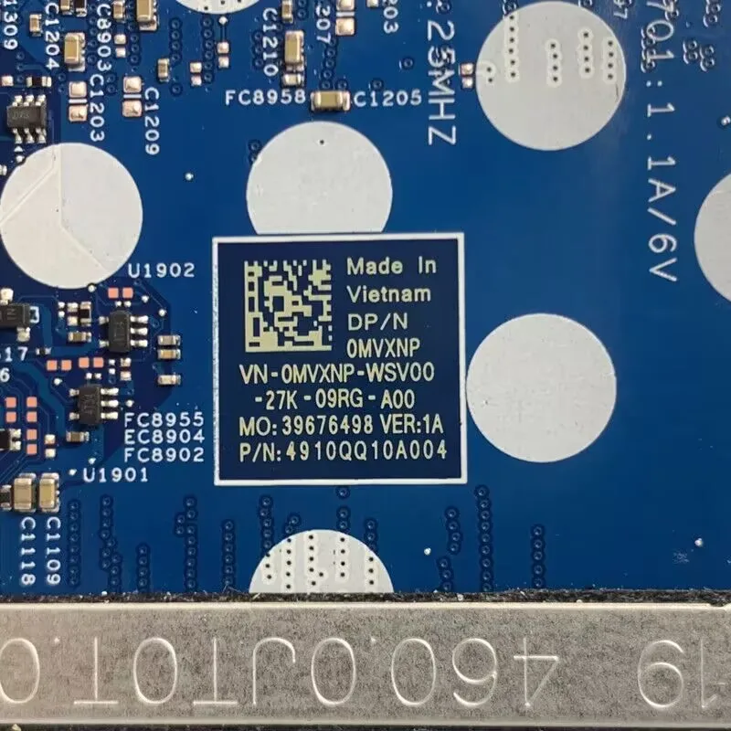 

For DELL 3420 Laptop Motherboard VN-0MVXNP 0MVXNP MVXNP Mainboard 213276-1 With SRK05 I5-1135G7 CPU 100%Full Tested Working Well