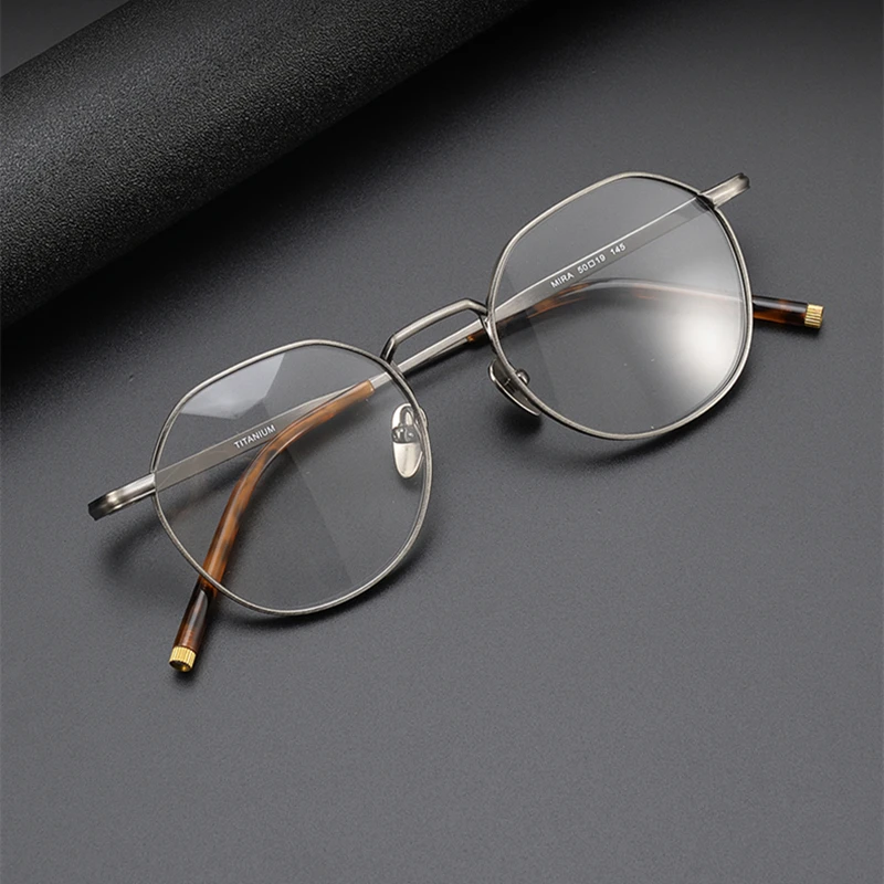 Japanese Top Quality Titanium Round Glasses Frame Men Vintage Circle Optical Eyeglasses Women Retro Myopia Prescription Eyewear