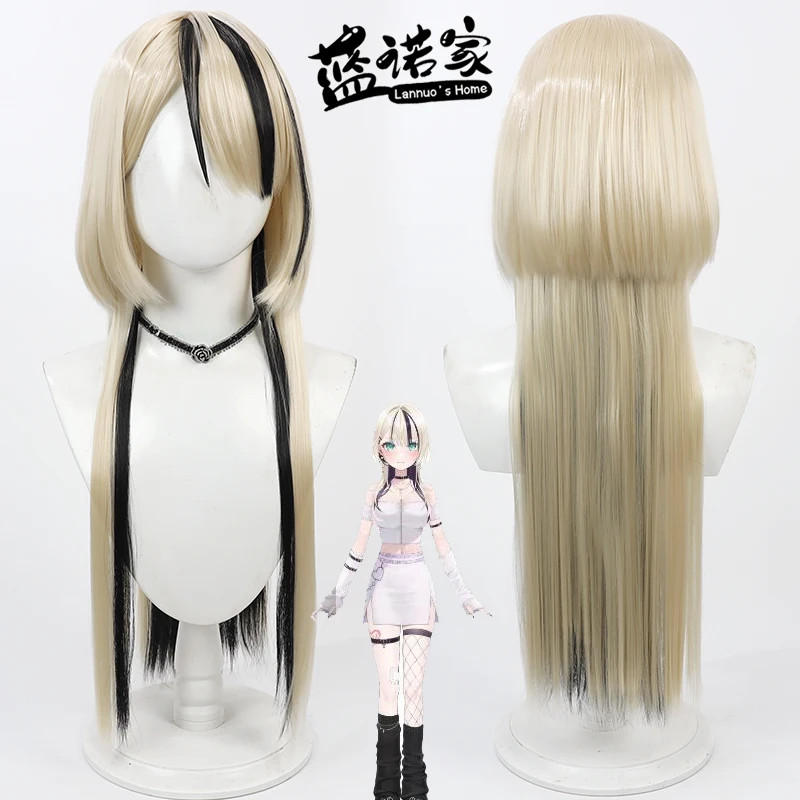 

Виртуальный YouTube Vtuber Noa Kurumi Cos, парик для косплея, реквизит для Хэллоуина, карнавала, синтетические волосы, термостойкое волокно + шапочка для парика