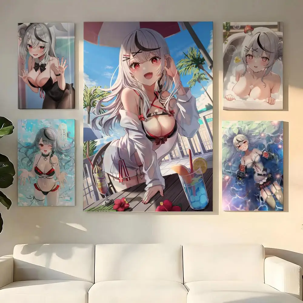 Sakamata Chloe 2 - Pintura y Caligrafía en Lienzo Eco HD para Decoración de Pared con Marco Interior Opcional | Decoración de Pasillos