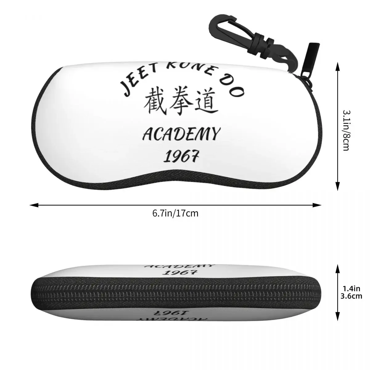 Jeet Kune Do Shirt Martial Arts JKD Academy Shell Glasses Case Protector Sunglasses Box Women Men Soft Eyeglass Bag Pouch