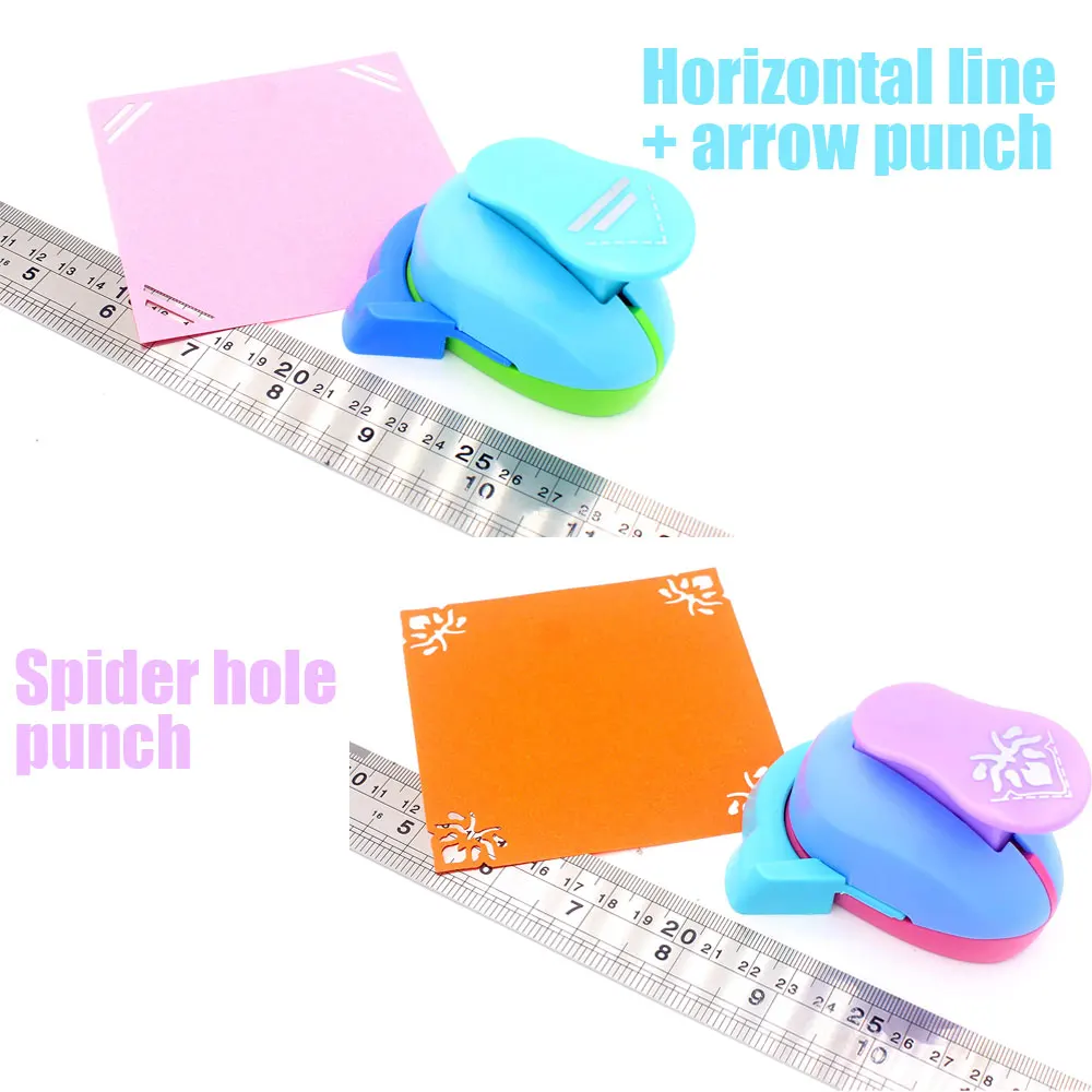 ที่เจาะกระดาษ 1 ชิ้น แบบแมงมุม แบบลูกศร สำหรับงานประดิษฐ์กระดาษ ทำการ์ด และงานสแครปบุ๊ค (สีสุ่ม)