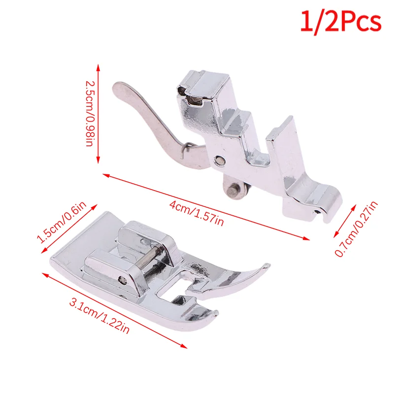 1/2Pcs Stitching Foot Holder Universal Presser Foot And Snap On Low Shank Adapter For Sewing Machine Quilting Stitching Foot. view 2