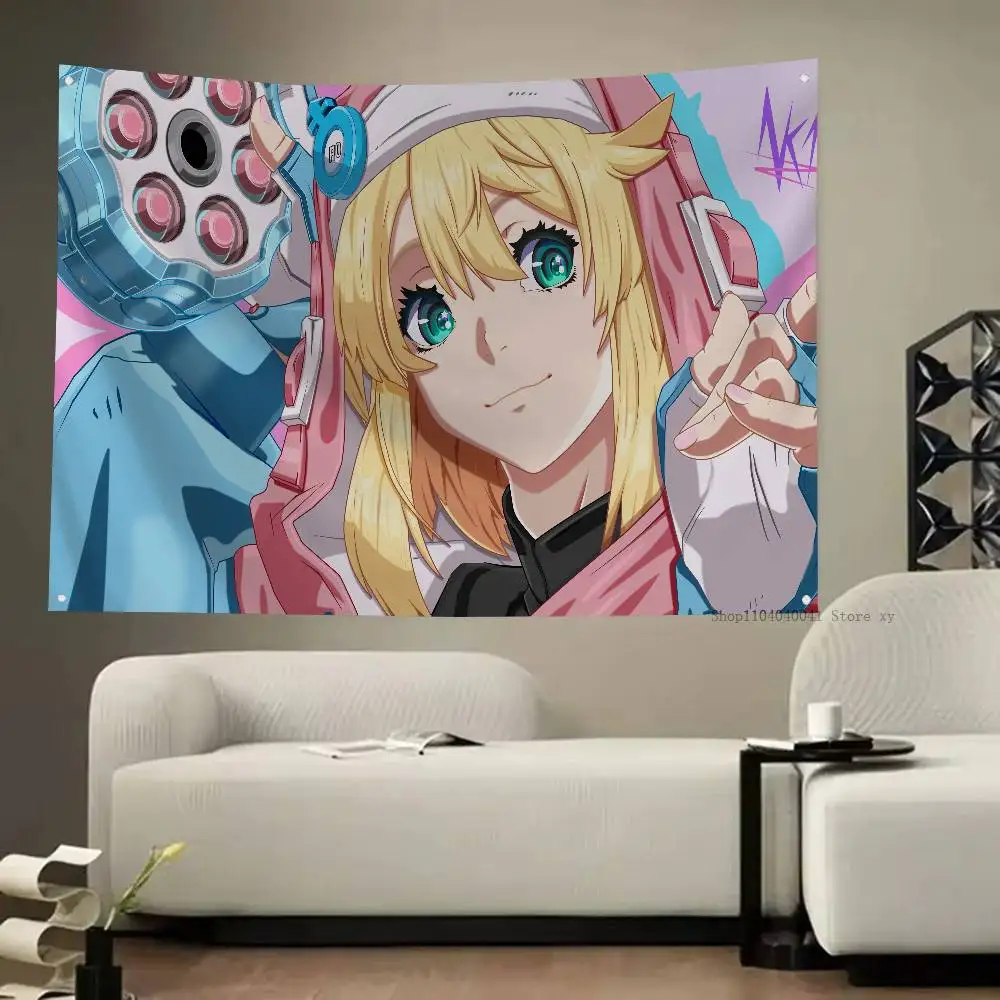 أنيمي مذنب جير بريدجيت العلم لافتات أربعة حفرة العلم البوليستر ديكور خارجي غرفة الجمالية #1